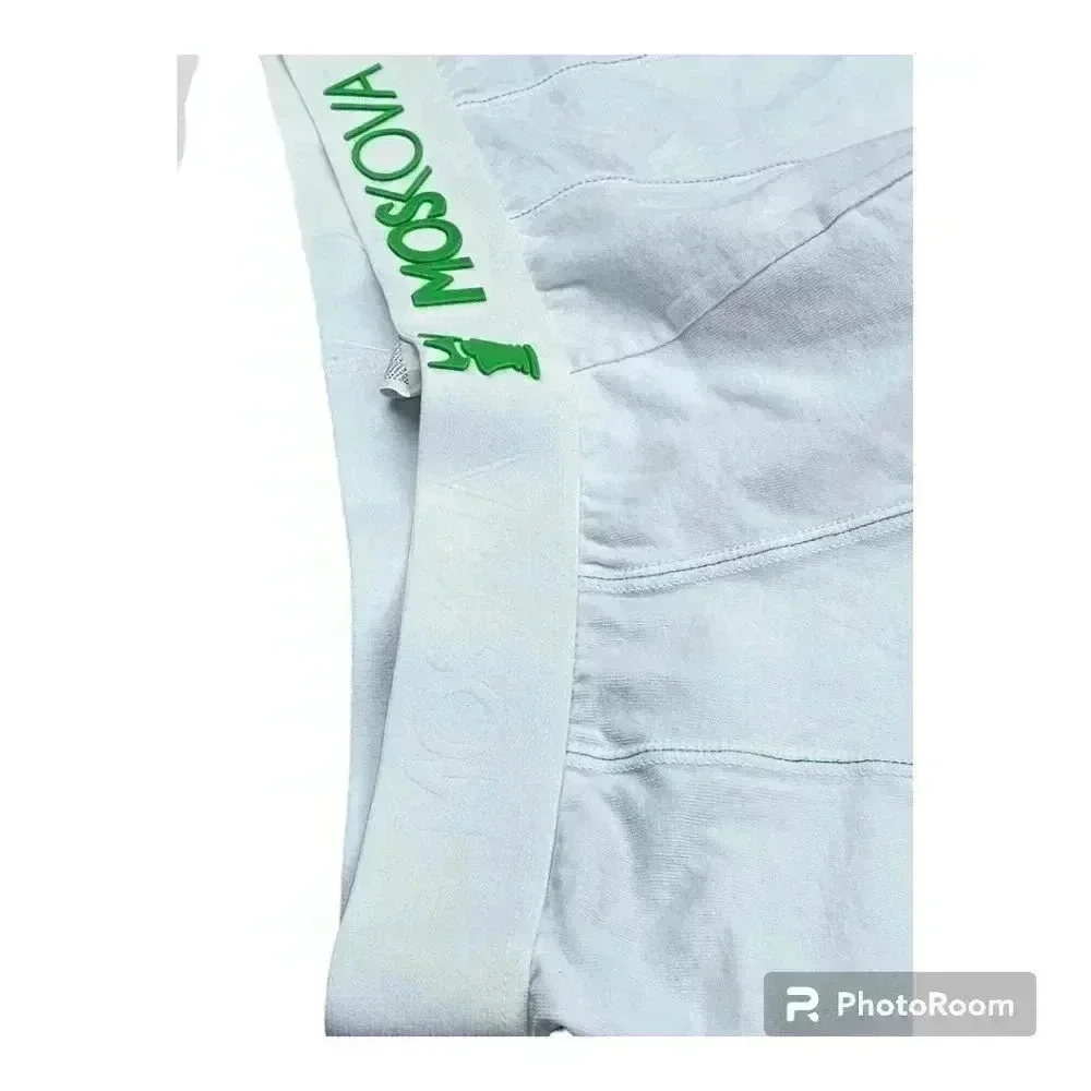 MOSKOVA M2 COTTON BOXER NWT 3 IN INSEAM WHITE STYLE # MCMUW001 XL